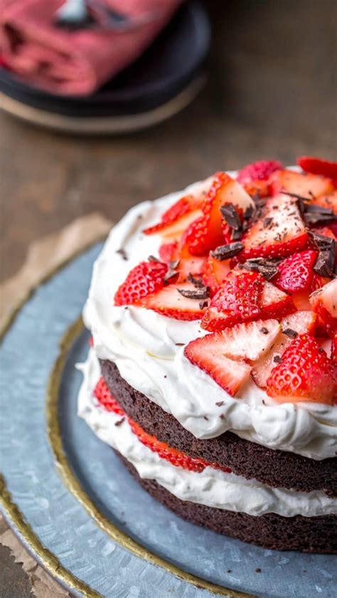 Strawberries And Cream Chocolate Cake I Heart Eating