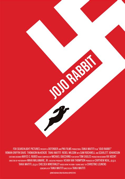 Jojo Rabbit Minimalist Poster Poster By Bcarvalhoposters