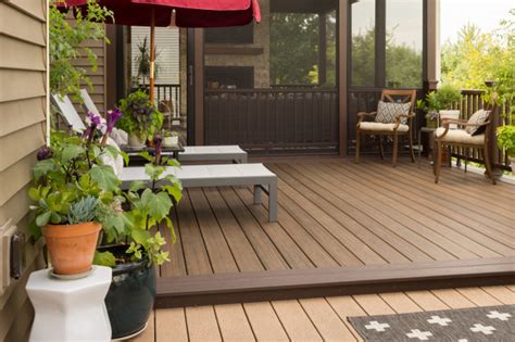 Deck And Screened In Porch Addition Transitional Verandah Other