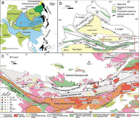 A Simplified Tectonic Map Of The Central Asian Orogenic Belt CAOB