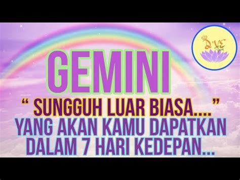 ZODIAK GEMINI TAK PERNAH KAMU SANGKA YANG AKAN KAMU DAPATKAN DI