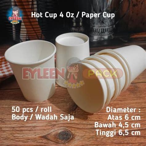 Jual Paper Hot Cup Oz Ml Isi Pcs Gelas Kertas Paper Cup Body Saja Jakarta