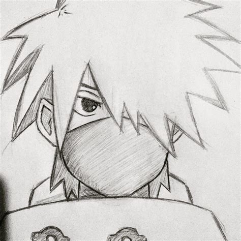 Top More Than 130 Kakashi Drawing Easy Latest Nanoginkgobiloba Vn