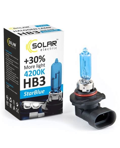 Solar Halogen HB3 12V 65W P20d4200K 1225 StarBlue Buy From AZUM