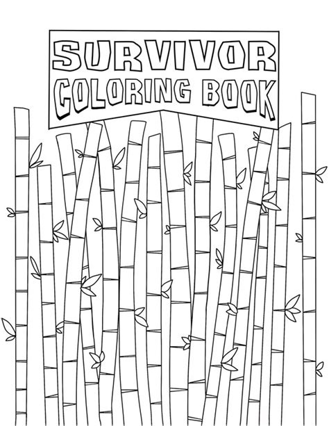 Survivor Winners Coloring Pages Etsy