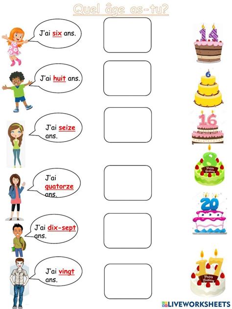 age  interactive worksheets