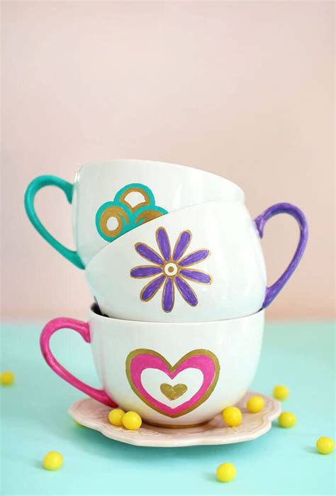 Paint Your Own Diy Disneyland Tea Cups Inspired By The Mad Tea Party