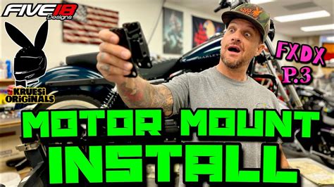 How To Install A Motor Mount On A Dyna Fxdx And Kruesi Originals K Bar Engine Guard 3 Youtube