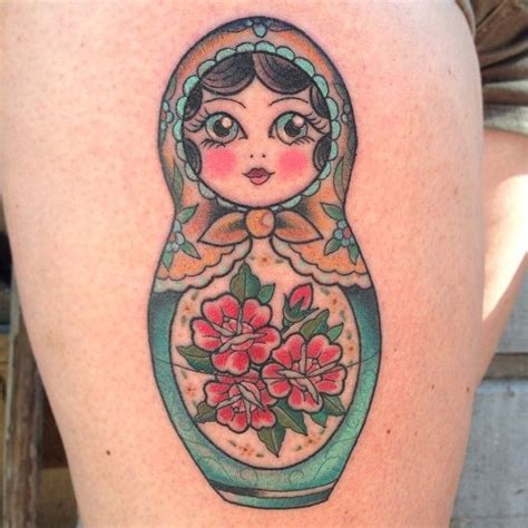 Russian Doll Tattoo Babushka Tattoo Nesting Doll Tattoo By Courtney Oshea At Let It Bleed