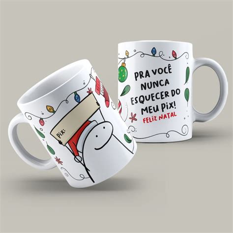 Caneca De Natal Flork Para Você Nunca Esquecer Meu Pix Elo7