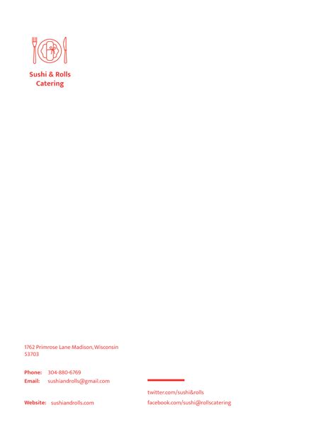 Free Catering Services Letterhead Template Edit Online And Download