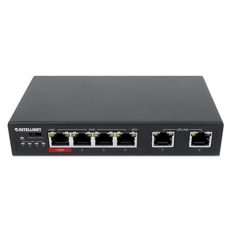 6-Port FE Switch w/ 4 PoE Ports (1 x High-Power PoE)