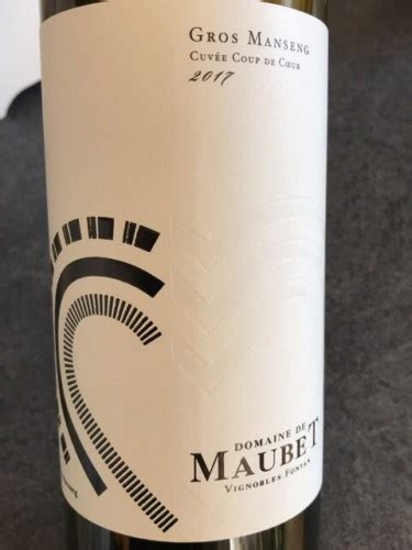 2017 Vignobles Fontan Domaine de Maubet Cuvée Coup de Coeur Gros