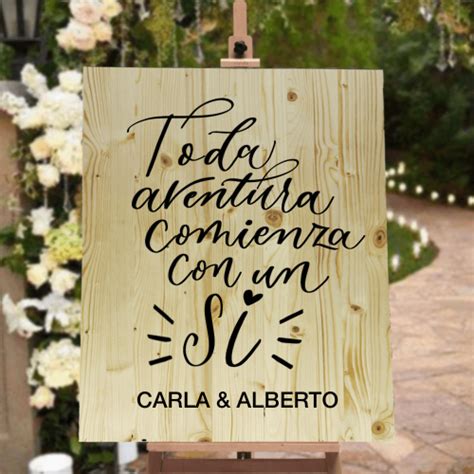 Cartel De Madera Toda Aventura Comienza Con Un S Jara Decoraci N