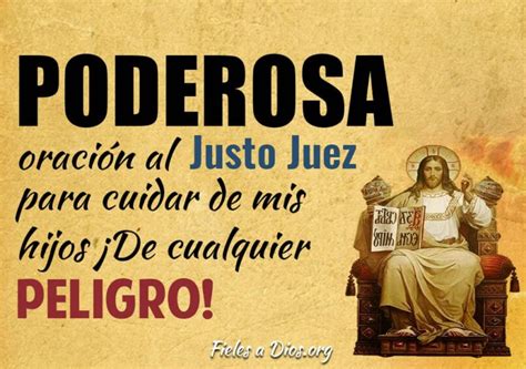 Poderosa oración al Justo Juez para pedir la protección de los hijos