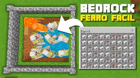 Farm De Ferro Mais F Cil Do Minecraft Bedrock Mcpe Xbox Ps