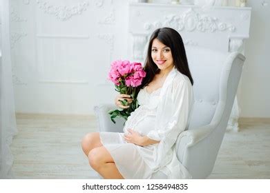 Close Photo Pregnant Woman Naked Belly Stock Photo 1258494835 Shutterstock