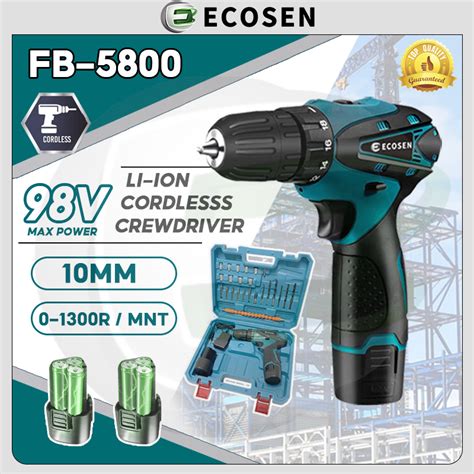 Jual Ecosen V Bor Tanpa Kabel Dengan Bor Baterai Bor Listrik Bor