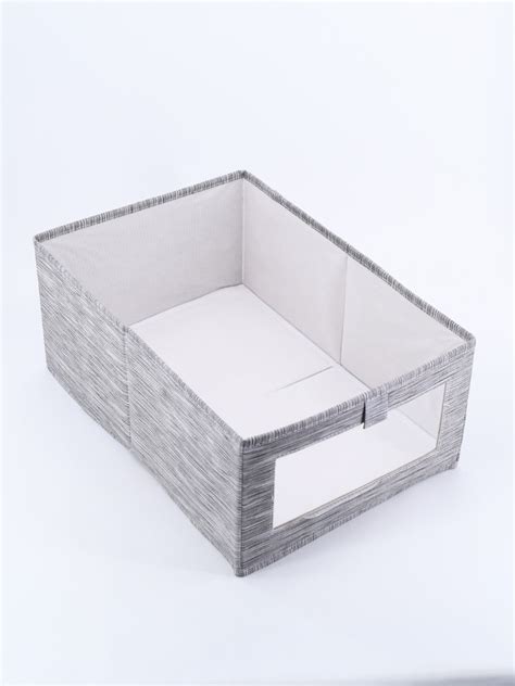 Caja Organizadora Con Visor Gris Guapa