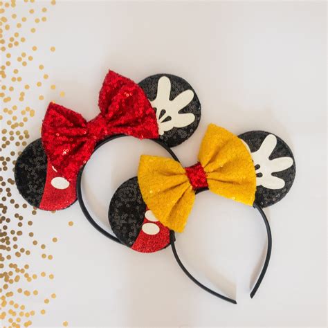 Mickey Mouse Inspired Minnie Mouse Ears Mickey Mouse Ears Etsy