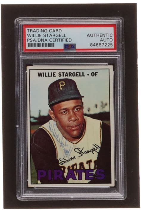 Willie Stargell Signed Topps Psa Pristine Auction