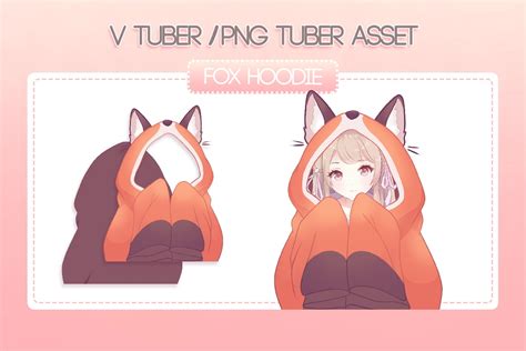 Premade Png Tuber And V Tuber Asset Fox Hoodie Blanket Png Tuber Vtuber