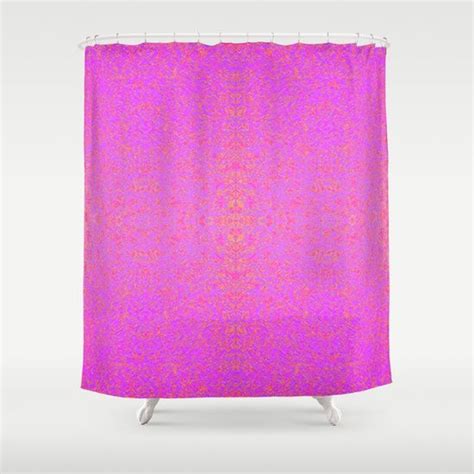 Violet And Orange Field Shower Curtain By Dparker Unique Shower