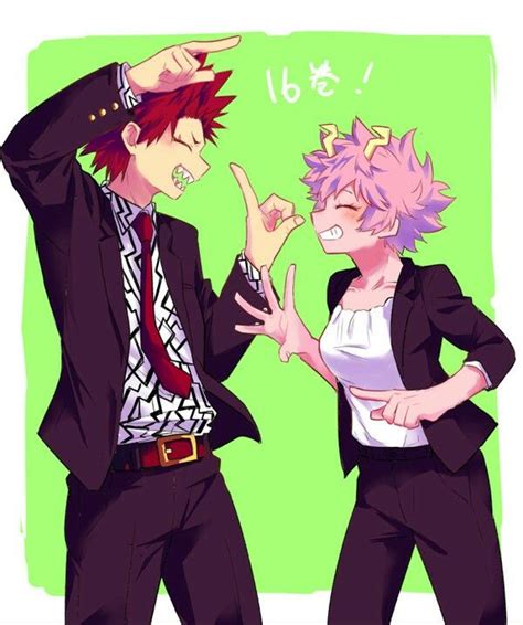 Kirishima Eijirou X Mina Ashido Kirimina♡ Kirishima Personajes De Anime Anime Novios