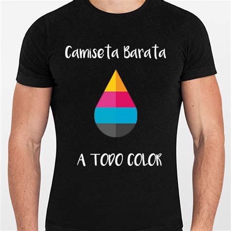 Personalizar Camisetas Baratas Color a tu gusto, sin mínimo.