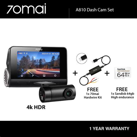 Mai Dash Cam K A Sony Starvis Imx Dual Channel Hdr Front