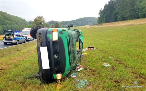 Vw Bus Berschl Gt Sich Bei Meiningen Und Walldorf Unfall App