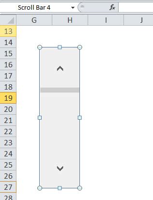 Scrollbar In Excel How To Insert Scrollbar In Excel And How To Use It