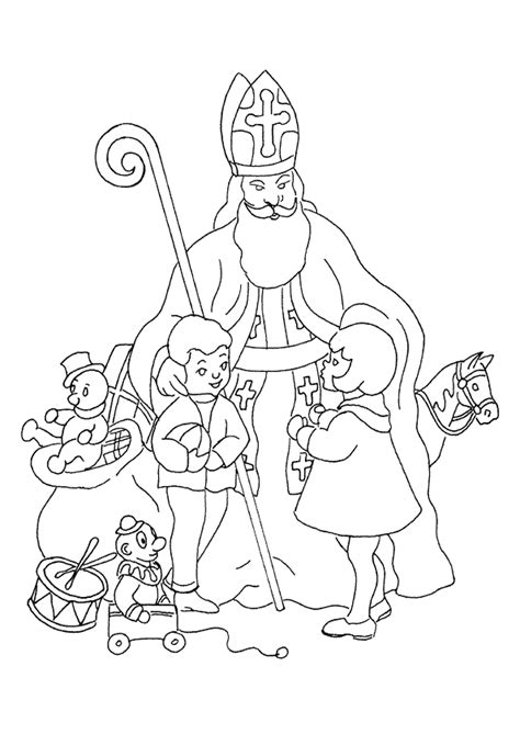 Coloriage Saint Nicolas, page 1 sur 26 sur HugoLescargot.com | St ...