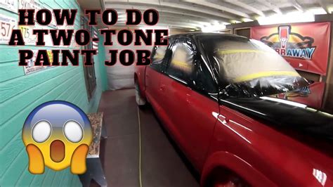 How To Do A Two Tone Paint Job Youtube