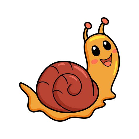 Cute little snail cartoon character 12851549 Vector Art at Vecteezy