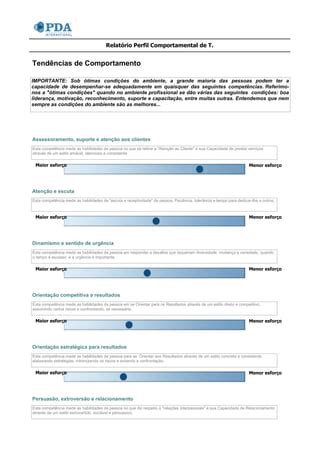 Exemplo de relatório de pda PDF