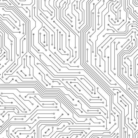 Premium Vector | Seamless circuit board. digital technology electrical ...