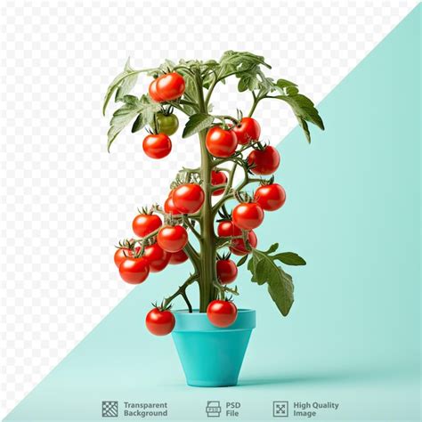 Premium Psd Isolated Cherry Tomato Plant