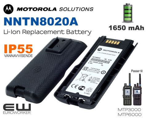 Motorola Nntn A Batteri Mah Mtp Mtp Mtp Tetra