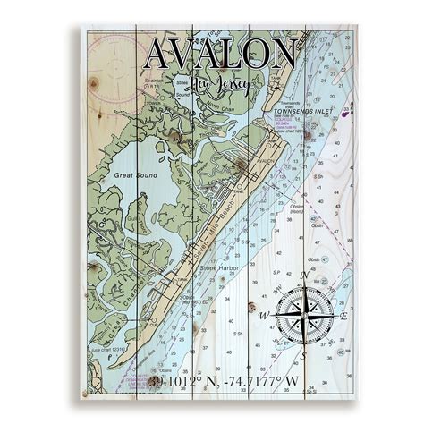 Avalon, NJ Pallet Map – MapMom