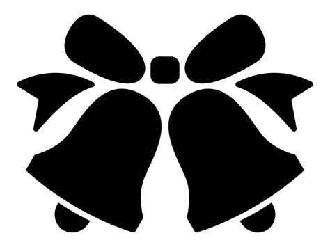 Christmas Bells Svg Wedding Bells Svg Bells And Bow Silhouette