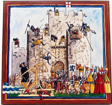 Edward Bruce Besieging Carrick Castle Which At That Time Was Occupied By The English