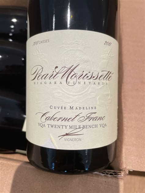 2017 Pearl Morissette Estate Winery Cabernet Franc Cuvée Madeline