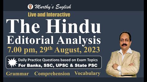 29th August 2023 The Hindu Editorial Analysis The Hindu Newspaper