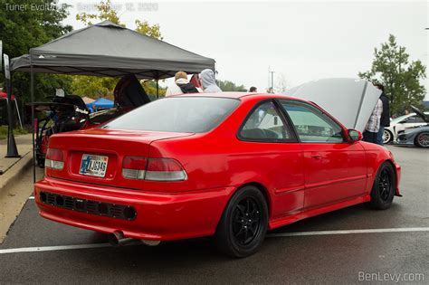 Honda Civic Coupe With Vms Racing Rear Bumper Diffuser