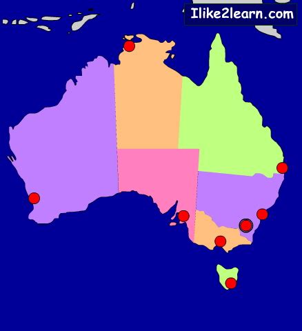 Australian States Territories And Capitals States Territories And