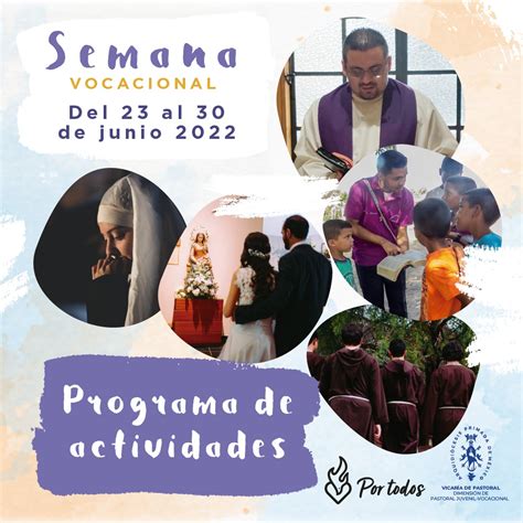 Programa De La Semana Vocacional 2022 Pastoral Juvenil Vocacional Apm