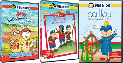 Kids Adventures With Arthur And Caillou Pbs Bundle Arthur