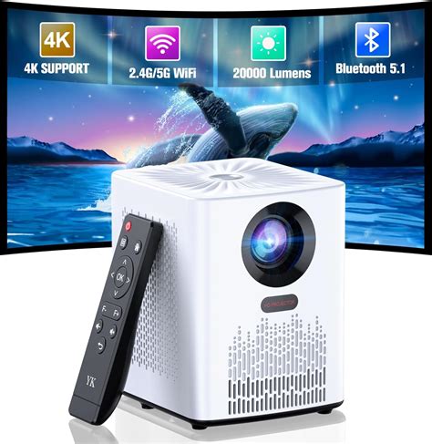 Amazon Hivvtui Proyector Con Wifi Y Bluetooth G K Hd L