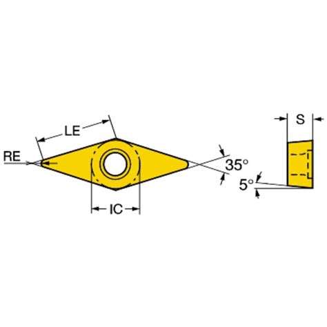 Plaquette De Tournage Vbmt 160404 Smc Gc1115 SANDVIK 10S54248